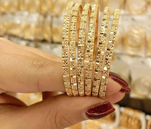 النگو طلاروس اصل طرح طلا ضخامت ۳ میل دارای سایزبندی کامل