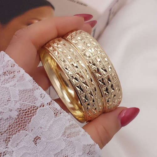 تکپوش زنانه طلاروس جدیدطرح طلا ضمانتی ۱ونیم سانت .پک ۲عددی