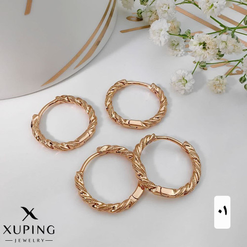 گوشواره نوزادی حلقه ای کوچک جدیدطرح طلابرندمعتبر ژوپینگ