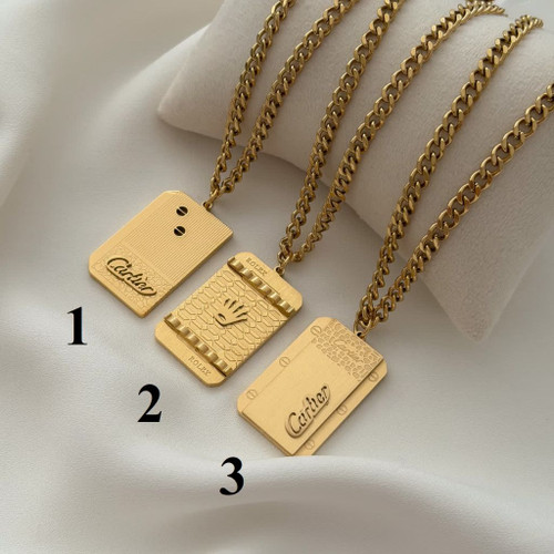 گردنبنداسپرت مردانه کارتیر،جدید وخاص.رنگ ثابت وضدحساسیت