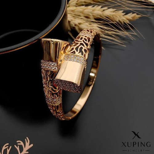 ست دستبندوانگشتر جواهری جدیدطرح طلاژوپینگ رنگثابت آبکاری طلا۱۸عیار