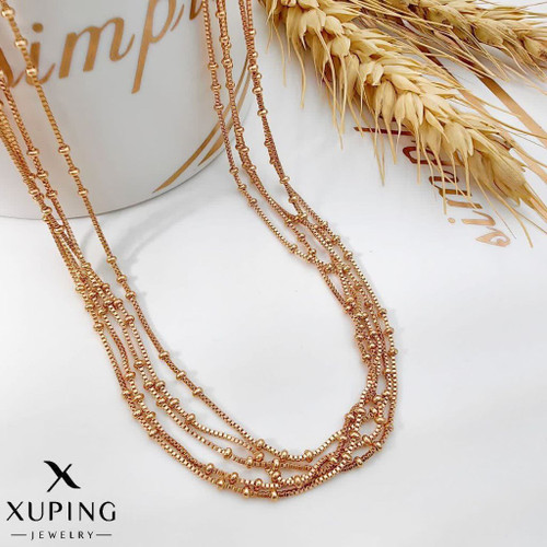 گردنبند توپی مینیمال جدیدکپی طلا،ژوپینگ رنگ ثابت آبکاری طلا۱۸ عیار