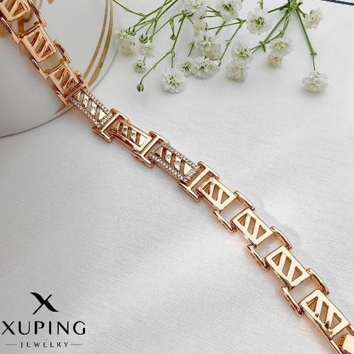 دستبندرولکس جواهری کپی طلاژوپینگ رنگثابت آبکاری طلا۱۸عیار