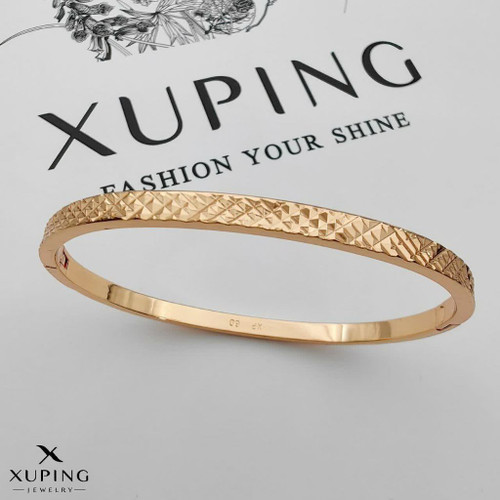 دستبندالماسی جدیدطرح طلا ژوپینگ رنگ ثابت آبکاری طلا۱۸ عیار