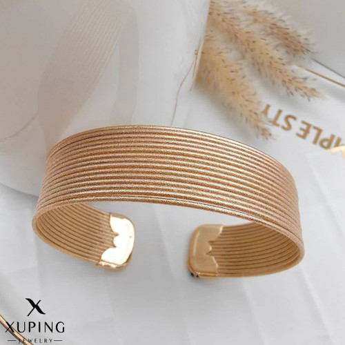 دستبند بنگل طلایی جدید طرح طلا ژوپینگ رنگ ثابت آبکاری طلا۱۸